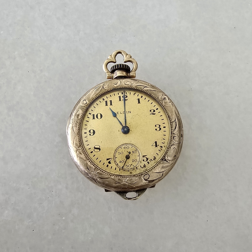 Vintage Gold ELGIN Pocket Watch Goldfilled